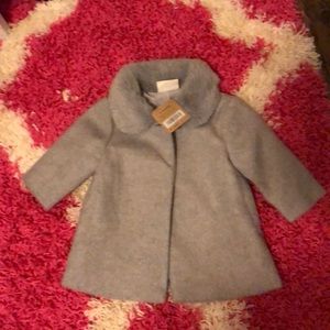 Crazy 8 gray baby wool-like coat 6-12 mos